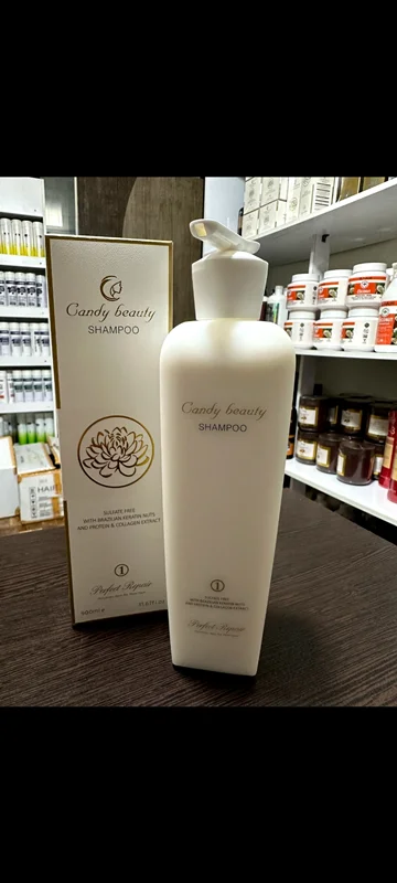 شامپو کندی بیوتی سفید حجم 900 میلی لیتر candy beauty shampoo