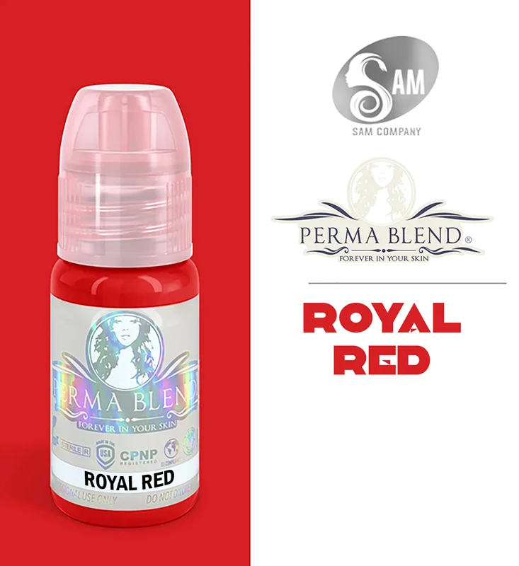 رنگ تاتو پرمابلند رویال رد PERMA BLEND